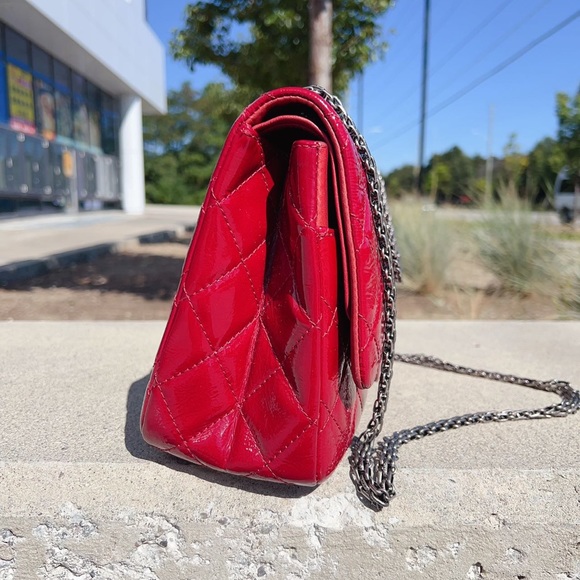 Chanel Reissue 227 Double Flap Bag Patent Red - Picture 7 of 10